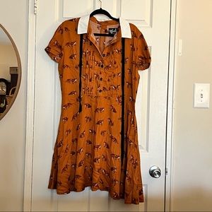 Fox Print Dress